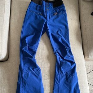 Roxy Royal Blue Ski Pants with Black CB Waistband “Rising High”